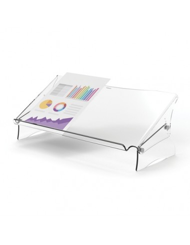 Fellowes Clarity Soporte y Atril de Documentos - Espacio Interior para Complementos - Formatos de Papel A4-A3 - Hasta 6kg -