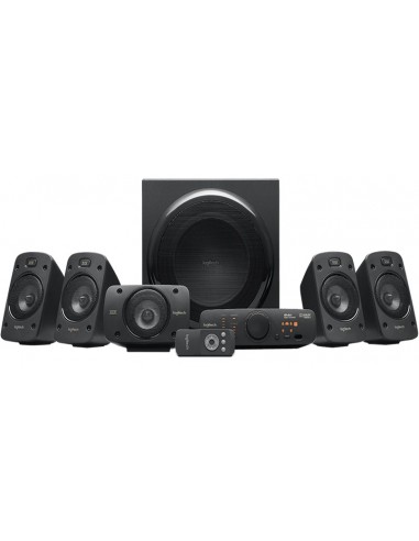 Logitech Z906 Sistema de Altavoces 5.1 THX 1000W - Subwoofer 165W - Dolby & DTS - Mando a Distancia - Color Negro