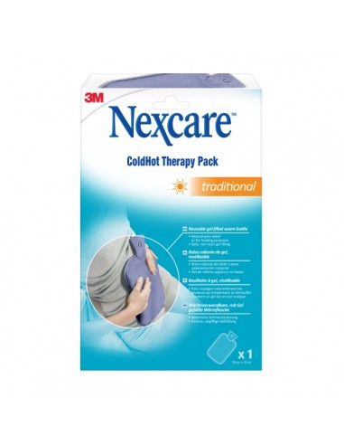 Nexcare Coldhot Therapy Bolsa Caliente de Gel - No Toxico - Acabado en Tela - Reutilizable - Color Azul Marino