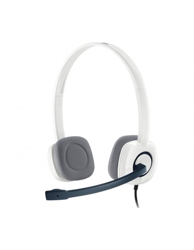 Logitech H150 Auriculares con Microfono - Microfono Plegable - Diadema Ajustable - Almohadillas Acolchadas - Controles en