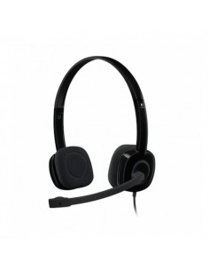 Logitech H151 Auriculares con Microfono - Microfono Giratorio - Controles en Cable - Diadema Ajustable - Conexion Jack 3.5mm