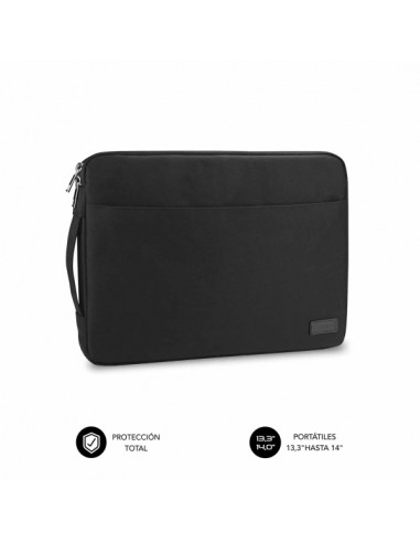 Subblim Funda Urban PortÃ¡til de 13.3" a 14" - Proteccion Elegante y Funcional - Tela de Poliester 600D - Interior