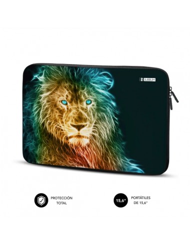 Subblim Funda Trendy de Neopreno PortÃ¡til de 15 6"- Resistencia a Golpes y Caidas - Color Lion
