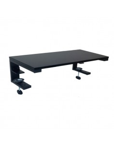 Ewent Soporte Elevador para Monitor - Sujeccion con Abrazadera - Grosor Tablero Maximo 50.8mm - Peso Maximo 20kg - Color Negro