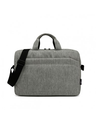 Ewent Maletin para Portatil 15.6" - Asa de Mano - Correa Ajustable - Poliester - Color Gris