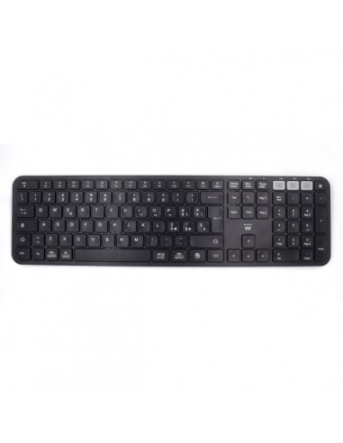 Ewent Teclado Inalambrico - Modo Ahorro de Energia - Disposicion Italiana QWERTY IT - 1x Bateria AAA (Incluida) - Alcance
