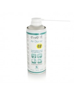 Ewent Spray de Aire Comprimido - Invertible - 220ml - Aplicador para Zonas Dificiles - Color Transparente