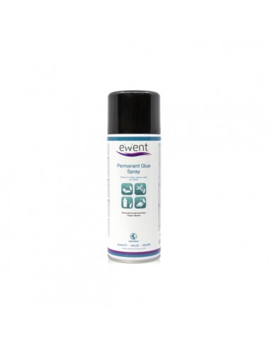 Ewent Spray de Pegamento Permanente - Secado Rapido - 395gr - Color Transparente