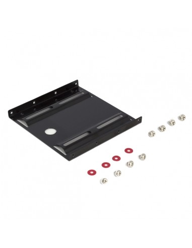Ewent Adaptador de Montaje para Disco Duro HDD SSD de 2.5" en Ranura de 3.5" - Aluminio Solido - Incluye Tornillos - Color