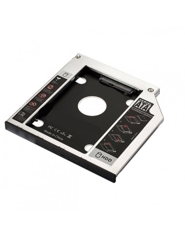 Ewent Adaptador Disco Duro de 7mm para Unidad Optica de 9.5mm en Portatil - Velocidad de Transferencia hasta 6 Gbps -