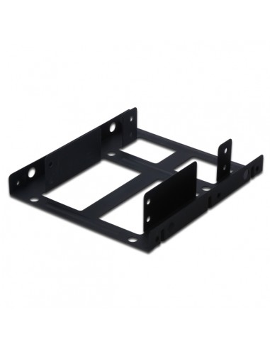 Ewent Soporte Adaptador de Montaje para Disco Duro HDD SSD - Admite 1 HDD de 3.5" o 2 HDD SSD de 2.5" - Aluminio Solido -