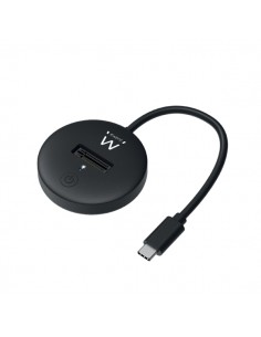 Ewent Estacion de Docking para SSD M.2 NVME - Soporte UASP y TRIM - Cable de 50cm - Color Negro