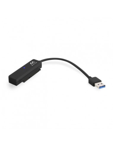 Ewent Cable Adaptador SATA a USB-C - USB-C 3.1 Gen1 - SSD HDD de 2.5" - ABS de Alta Resistencia - Indicador LED - Color Negro