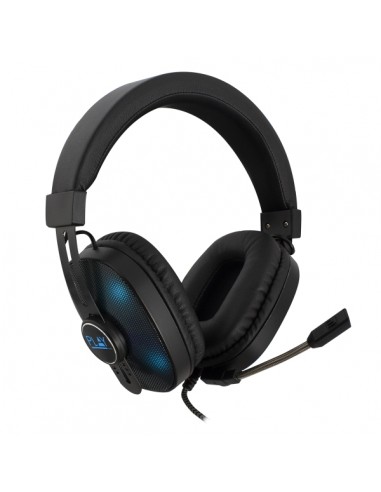 Ewent Auriculares Gaming - Microfono Integrado - Iluminacion RGB - Control de Volumen y Microfono - Diadema Ajustable - Cable
