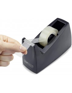 Rapesco Portarollos para Cinta Adhesiva 19mmx33m - Base de Goma Antideslizante - Cinta no Incluida