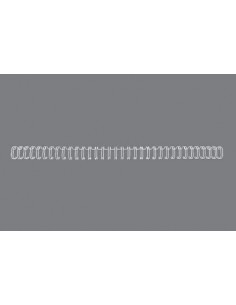 GBC Wirebind Pack de 100 Alambres de Encuadernacion 6mm para Paso 3 1 Redondo o Cuadrado - Formato A4 - Para 34 Orificios -
