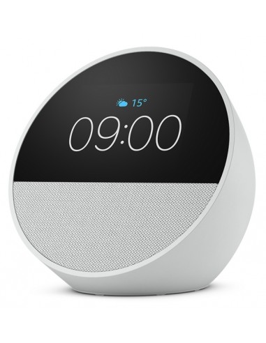 Amazon Echo Spot Altavoz y Despertador Inteligente - Sonido Potente e Intenso - Alexa - Color Blanco