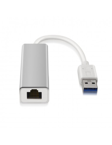Aisens Conversor Adaptador de Red RJ45 a USB 3.0 Gigabit 10 100 1000 Mbps - Color Plata
