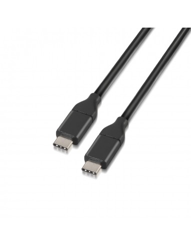 Aisens Cable USB 3.1 Gen2 10Gbps 3A - Tipo USB-C M-USB-C M - 1.0m - Color Negro