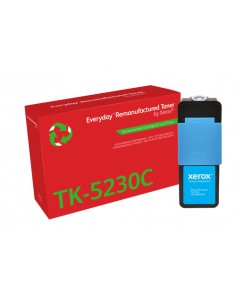 Xerox Everyday Kyocera TK5220 TK5230 Cyan Cartucho de Toner Remanufacturado - Reemplaza 1T02R9CNL1 1T02R9CNL0 TK5220C TK5230C