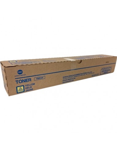 Konica Minolta TN514 Amarillo Cartucho de Toner Original - A9E8250 TN514Y