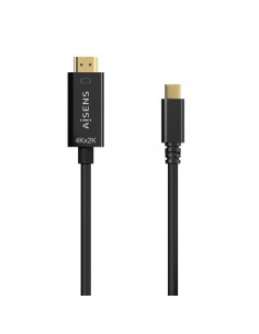 Aisens Cable Conversor USB-C a HDMI 4K@30HZ - USB-C M-HDMI M - 0.8M - Color Negro