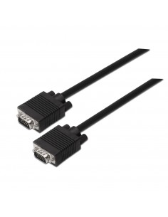 Aisens Cable SVGA - HDB15 Macho-HDB15 Macho - 1.8m para Monitor - Televisor y Proyector - Color Negro