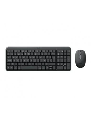 Logitech MK250 Compact Bluetooth Wireless Combo Pack Inalambrico-Raton - Uso Ambidiestro - Indicadores Led - Color Negro