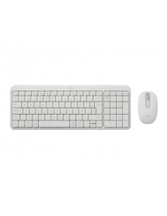 Logitech MK250 Compact Bluetooth Wireless Combo Pack Inalambrico-Raton - Uso Ambidiestro - Indicadores Led - Color Blanco