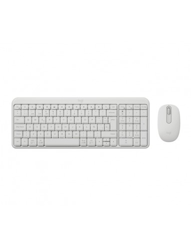 Logitech MK250 Compact Bluetooth Wireless Combo Pack Inalambrico-Raton - Uso Ambidiestro - Indicadores Led - Color Blanco