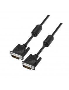 Aisens Cable DVI Dual Link 24 1 con Ferrita - DVI-D Macho a DVI-D Macho - 1.8m - (2560 x 1600) - Color Negro