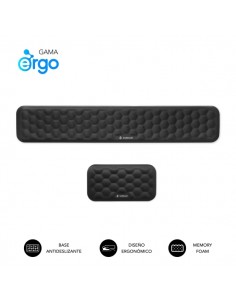 Subblim Pack Ergo Airpadding ReposamuÃ±ecas para Teclado y Raton - Espuma Viscoelastica 65D - Tejido AirMesh Transpirable -