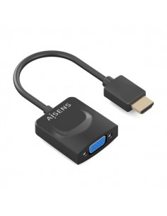 Aisens Conversor HDMI a SVGA - HDMI A M - SVGA H - 15cm - Color Negro