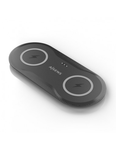 Aisens Cargador Inalambrico 15W - USB-C - Protocolo Qi - Moviles y Auriculares - Proteccion Contra Sobretension