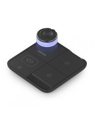 Aisens Cargador Inalambrico 15W - USB-C - Protocolo Qi - Moviles-Apple Watch y Auriculares - Proteccion Contra Sobretension