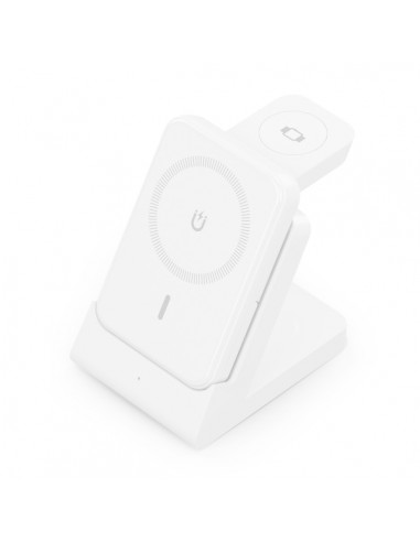 Aisens Cargador Inalambrico 15W - USB-C - Protocolo Qi - Moviles-Apple Watch y Auriculares - Powerbank - Proteccion Contra