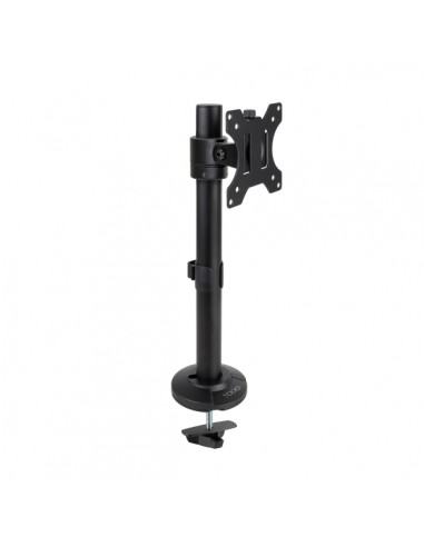 Tooq Soporte de Mesa para Monitor de 17"-32" - Altura-Rotacion y Giro Regulables - Gestion de Cables - Peso Max 8Kg - VESA
