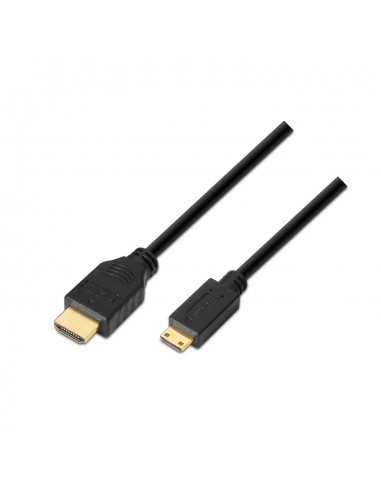 Aisens Cable HDMI a Mini HDMI Alta Velocidad-HEC - A Macho-C Macho - 3.0m - Compatibilidad 3D y Ethernet - Color Negro