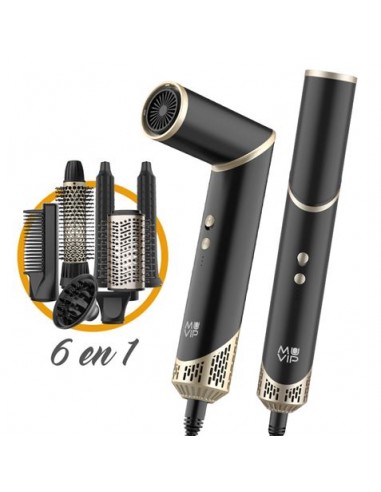 Muvip Ultimate Experience Profesional 6 en 1 Herramienta de Secado y Peinado - 1500W - Accesorios para Rizar-Cepillar y