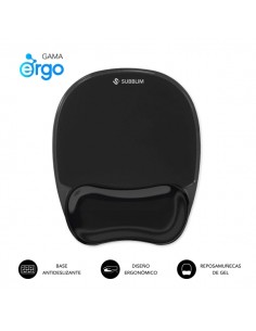 Subblim Ergo Crystal Flex Alfombrilla Ergonomica para Raton - Gel Refrigerante Autoajustable - DiseÃ±o Ondulado Ergonomico