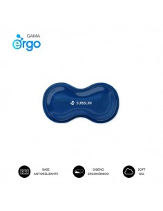 Subblim Ergo Crystal Flex ReposamuÃ±ecas para Raton - Gel Refrigerante Autoajustable - DiseÃ±o Ondulado Ergonomico - Base