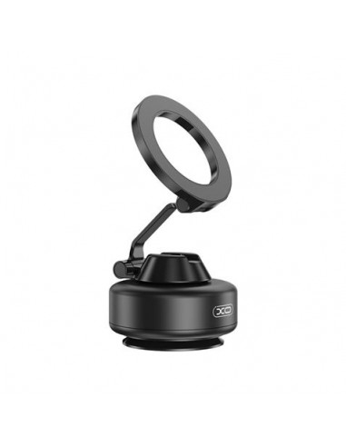 XO C172 Soporte Magnetico de Coche para Smartphones - Bomba de Vacio - Rotacion 360Â-- Bateria 130mah - Color Negro