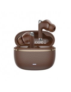 XO G33 Auriculares Bluetooth 5.4 - TWS - Cancelacion de Ruido ENC ANC - Caja Texturizada - Control Tactil - Color Marron