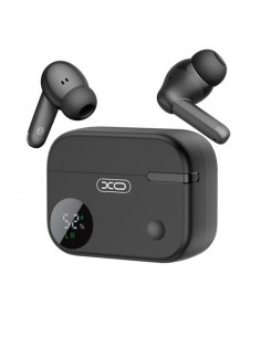XO G34 Auriculares Bluetooth 5.4 - TWS - Cancelacion de Ruido ENC ANC - Caja con Display LCD - Color Negro
