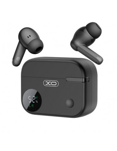 XO G34 Auriculares Bluetooth 5.4 - TWS - Cancelacion de Ruido ENC ANC - Caja con Display LCD - Color Negro