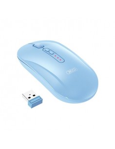 XO M13 Raton Inalambrico - Bluetooth y RF 2.4GHz - 1600DPI - Color Azul