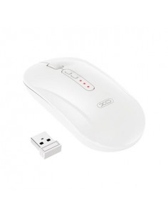 XO M13 Raton Inalambrico - Bluetooth y RF 2.4GHz - 1600DPI - Color Blanco