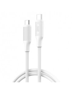 XO NBQ265B Cable USB-C Macho a USB-C Macho - 1m - 60W - Color Blanco