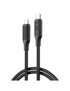 XO NBQ265B Cable USB-C Macho a USB-C Macho - 1m - 60W - Color Negro