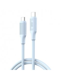 XO NBQ265B Cable USB-C Macho a USB-C Macho - 1m - 60W - Color Azul